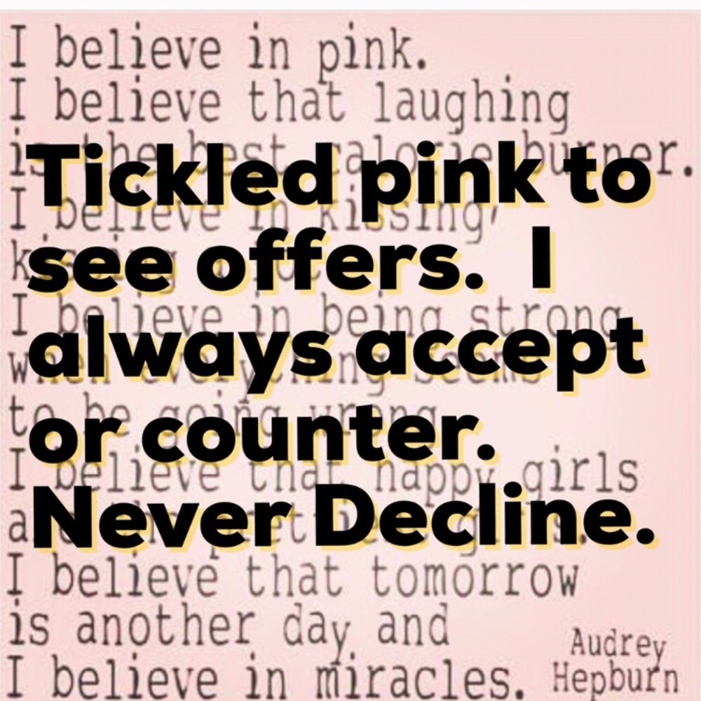 Always open to offers!